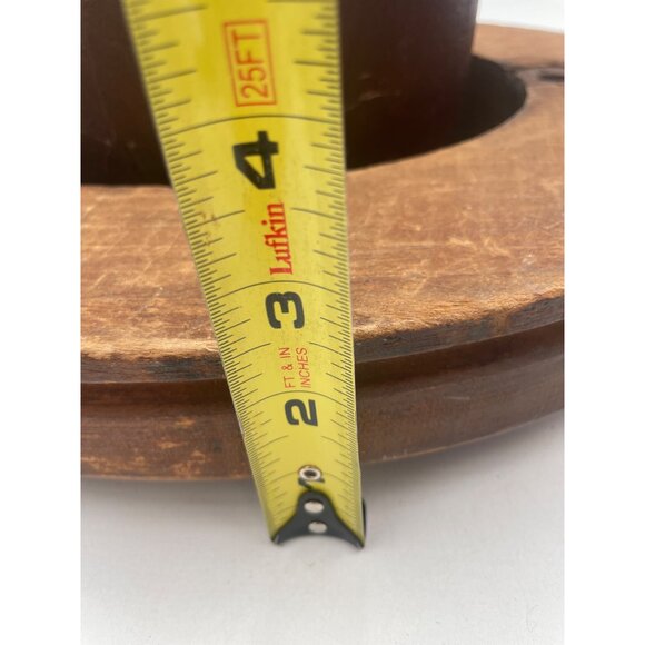 Antique R.S. H.M. Chicago Wooden Hat Block Mold Detachable Base - Picture 16 of 16